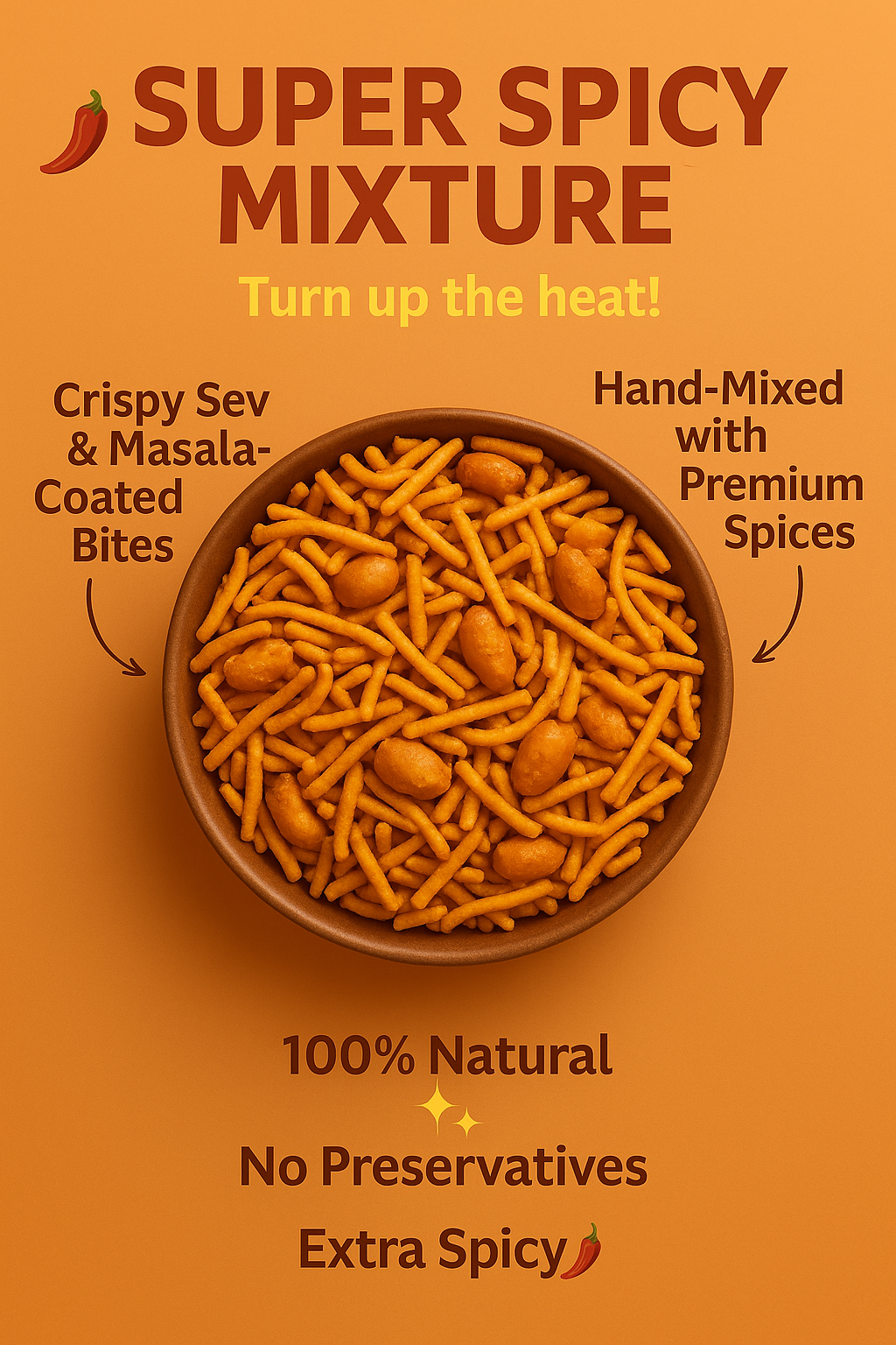 🌶Super Spicy  Daal Moth Mixture