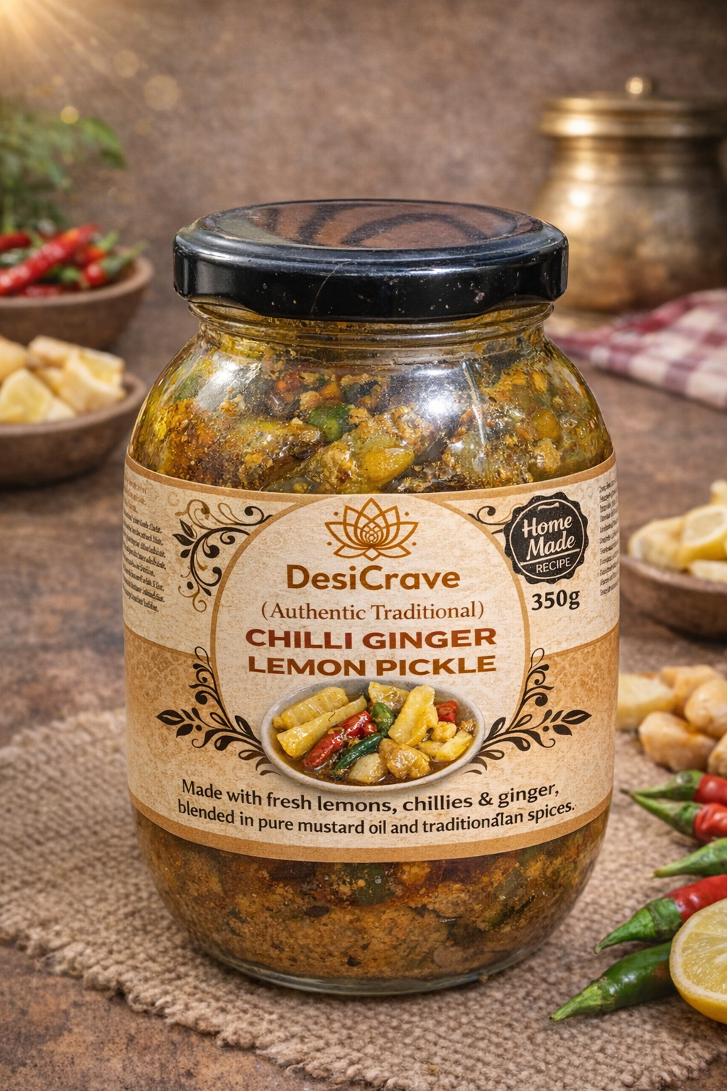 🌶️green lemon chilli pickle